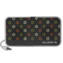 Retro tiny flower floral pattern personalized name doodle