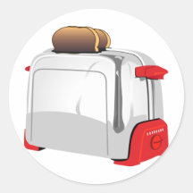Retro Toaster Stickers