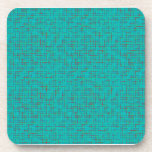 Retro Tourquoise With Lines Coasters