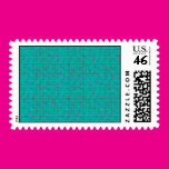 Retro Tourquoise With Lines Stamp