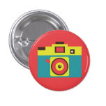 Retro Toy Camera (Blue) Flair Button buttons
