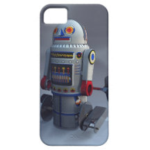 Retro Toy Robot Number 7 iPhone 5 Case