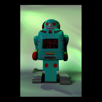 Retro Toy Robot Print