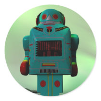 Retro Toy Robot Sticker
