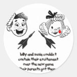 Retro Toy Round Stickers
