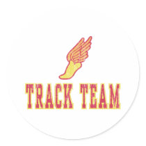 Retro Track Team stickers