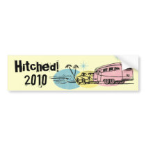 Retro Trailer Custom Bumper Stickers