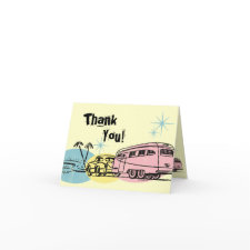Retro Trailer Thank You card