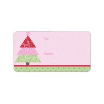 Retro Tree Gift Tag