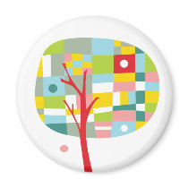 Retro Tree magnets