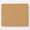 retro tree pattern - orange mousepads by sundae420 retro tree pattern - orange mousepads