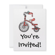 retro tricycle personalized announcements