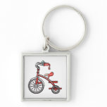 retro tricycle key chains