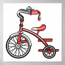 retro tricycle posters