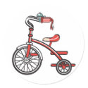 retro tricycle stickers