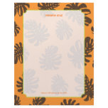 Retro Tropical leaves Letterhead