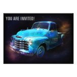 Retro Truck is Out of This World invitations