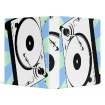 Retro Turntable Vinyl Binders