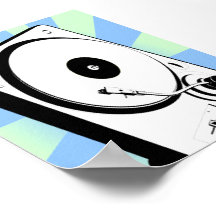 Retro Turntable Print