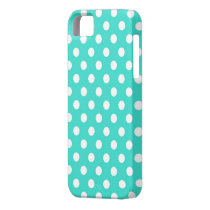 Retro Turquoise Polka Dots iPhone 5s Case casemate cases