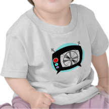 Retro TV and Test Pattern T-shirt