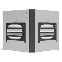 Retro TV 3 Ring Binder