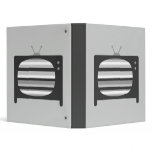 Retro TV 3 Ring Binder