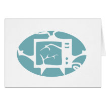 Retro TV Geek cards