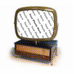 Retro TV Picture Frame Photo Cut Out