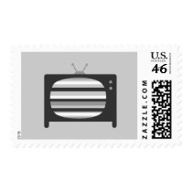 Retro TV postage