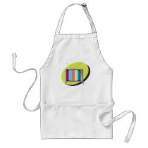 retro tv television aprons
