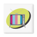 retro tv television magnets