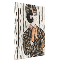 Retro Uptown Girl II Gallery Wrapped Canvas