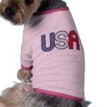 Retro USA With Star Patriotic pet clothing