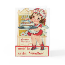 Retro Valentine's Day Maid Cards