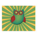 Retro Vector Owl Postcards