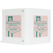 Retro Vegas Honeymoon binders by JunipersWedding Retro Vegas Honeymoon binders