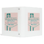 Retro Vegas Honeymoon 3 Ring Binders
