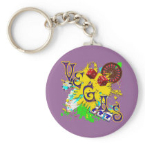 RETRO VEGAS KEY CHAIN