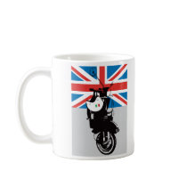 Retro Vespa scooter mugs