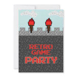 Retro Video Game Party Invitation