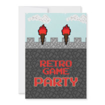Retro Video Game Party Invitation
