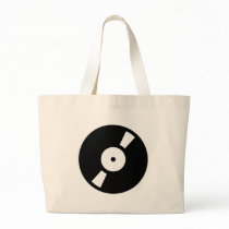 retro vinly record canvas bags