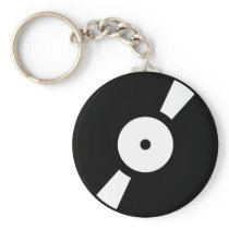retro vinly record keychains