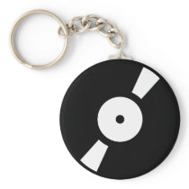 retro vinly record keychains