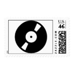 retro vinly record postage