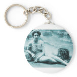Retro Vintage Bathing Beauty Keychains