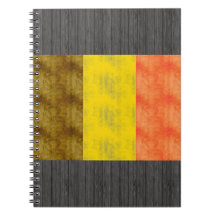 Retro Vintage Belgium Flag Notebooks