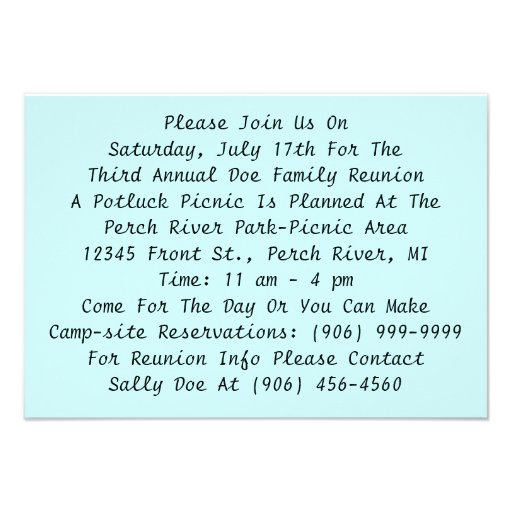 Retro Vintage Camper Family Reunion Invitations