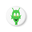 Retro Vintage Comic Toon Green Alien magnets by JuJuGarden Retro Vintage Comic Toon Green Alien magnets
